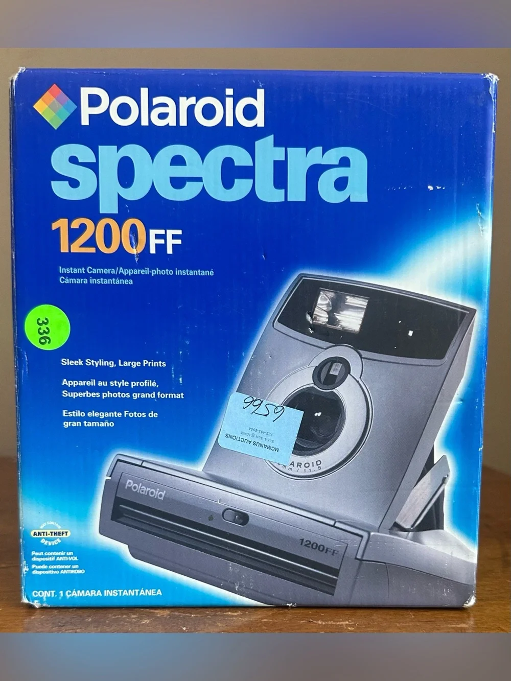 Polaroid Spectra Instant Camera in Silver and Black
